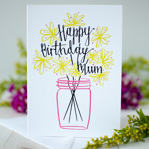 Happy Birthday Mum card