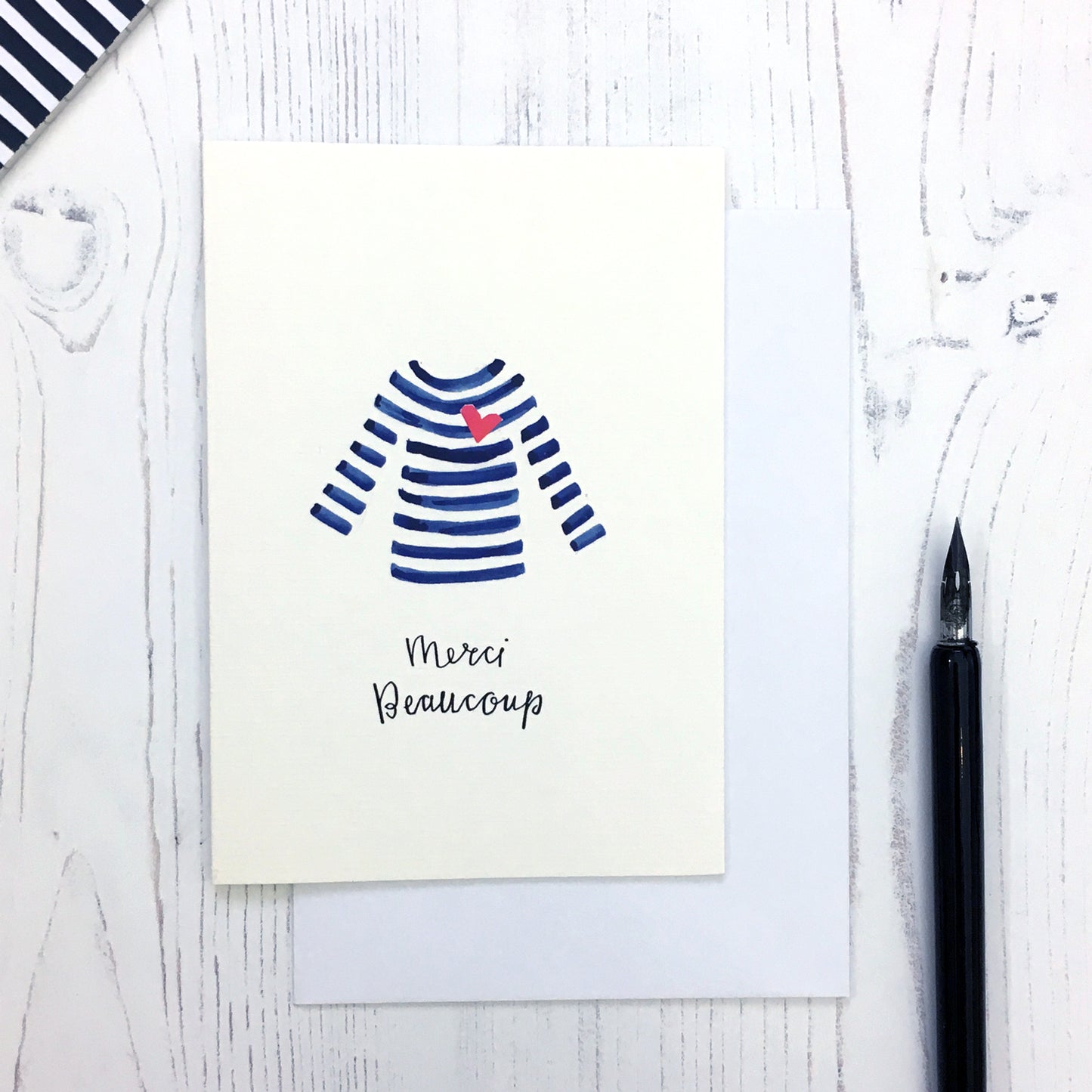 Breton Merci Thank You card © Betty Etiquette 2018