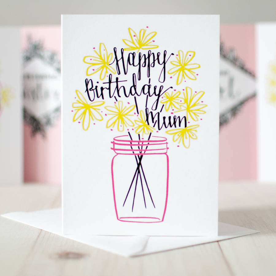 Happy Birthday Mum card