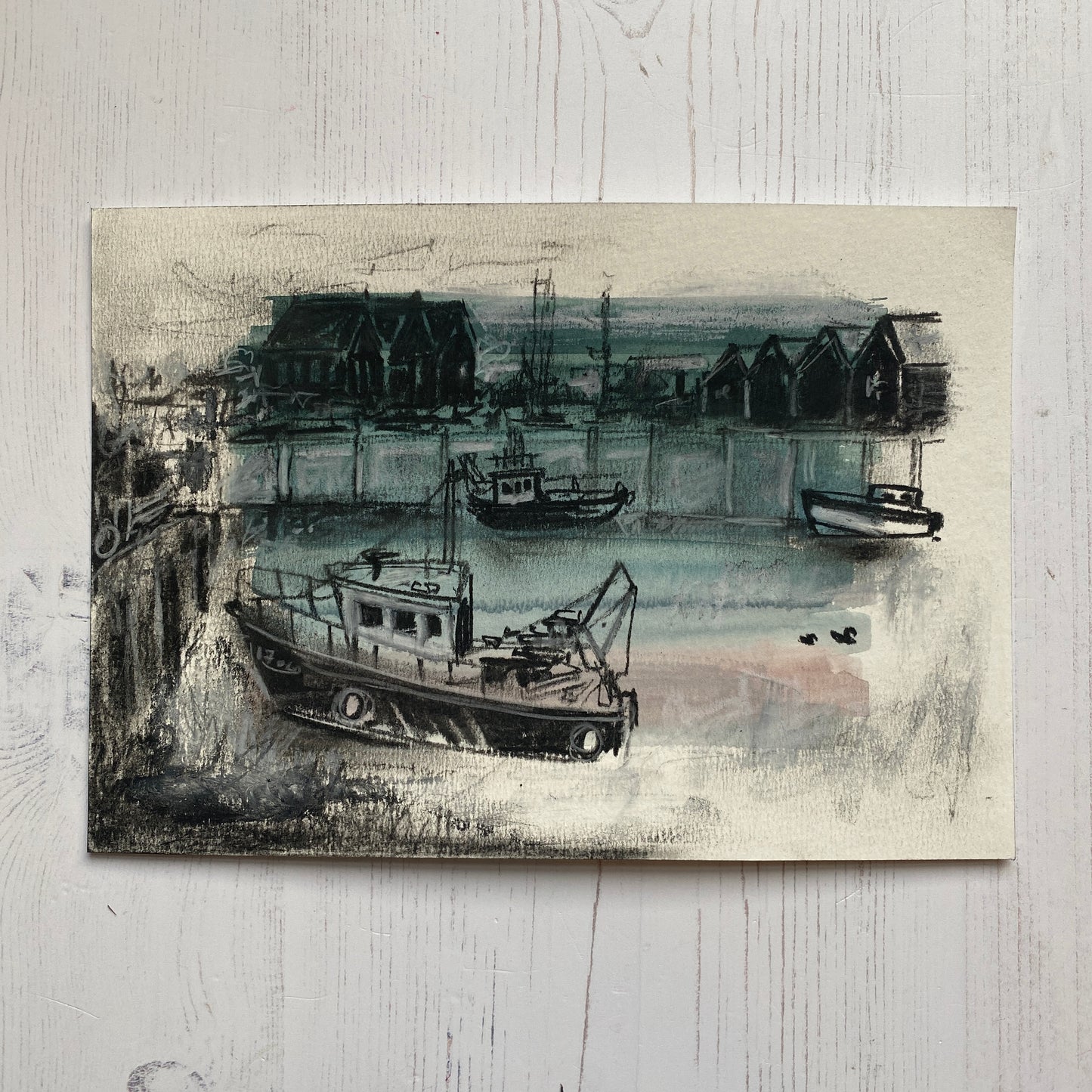Whitstable Charcoal Sketch