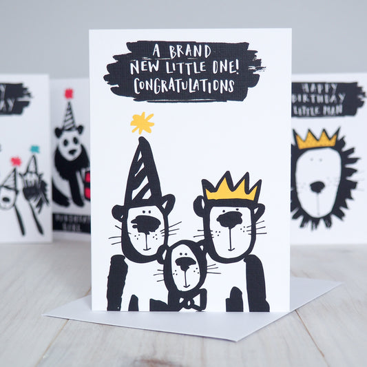 Animal Critters New Baby Card