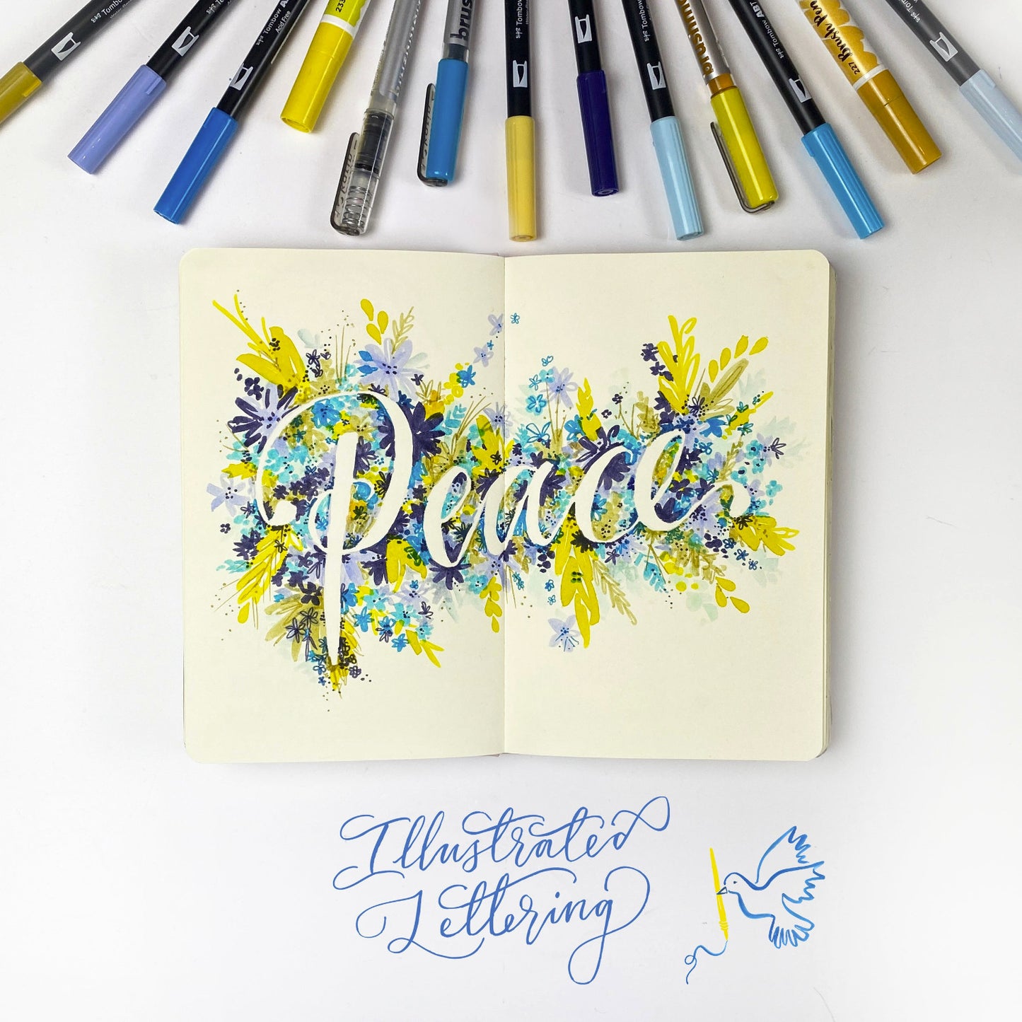 31 March 2022 - Brush Lettering Workshop in aid of the Ukraine Crisis