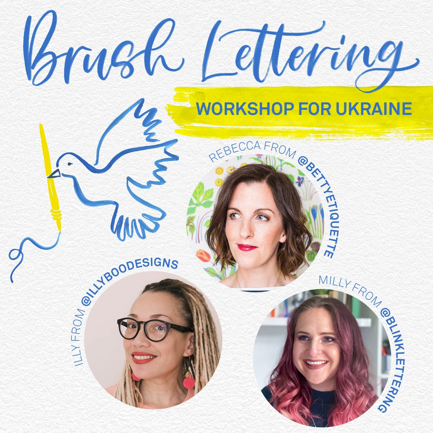 Brush Lettering Workshop for Ukraine
